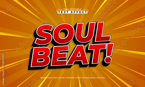 soul beat editable text effect