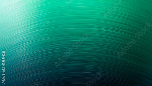 Curved Abstract Background with Teal and Green Metallic Streaked Texture graphic isolated on a transparent background