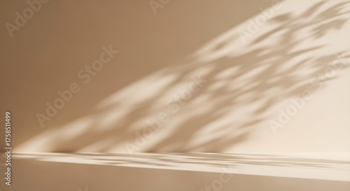 Abstract background with dappled leaf shadows and warm neutral tones, creating a natural ambiance