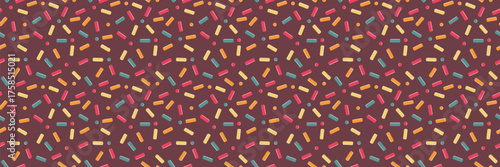 Colorful Sprinkle Seamless Pattern. Vector 