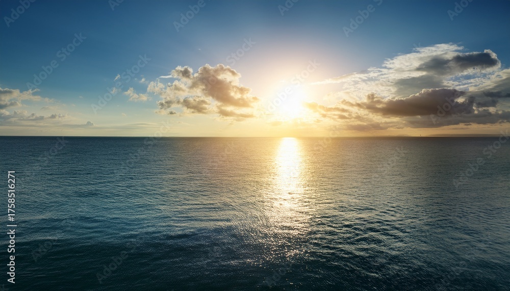 Obraz premium Sun Over Calm Sea