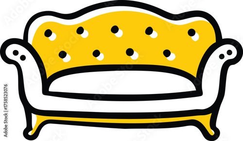 classic sofa and couch vector silhouettes.eps