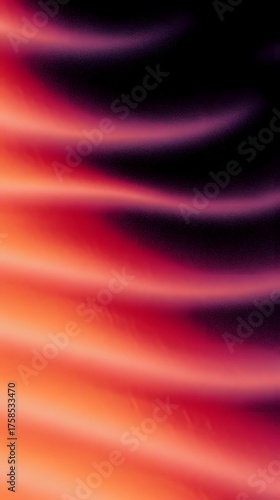 Swirling gradient of warm colors transitions to dark purple and black.