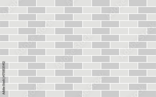 Seamless pattern of light grey and white brick wall texture background