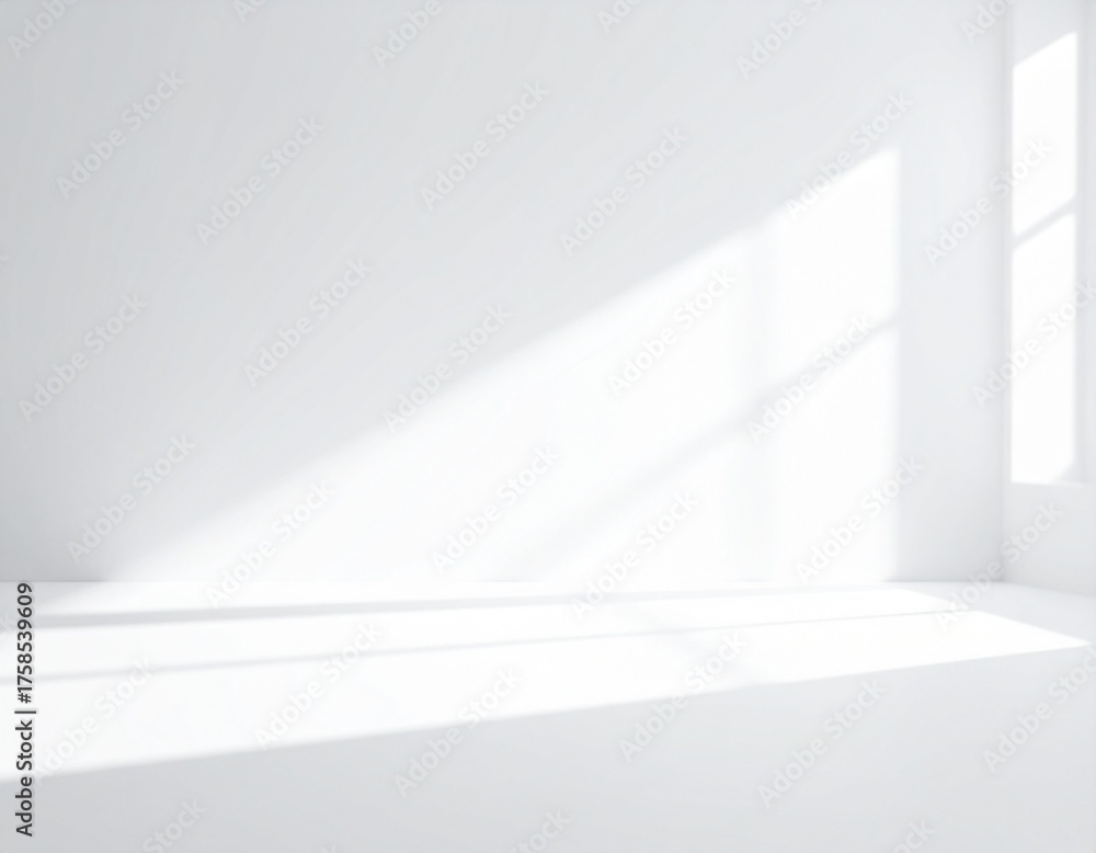 custom made wallpaper toronto digitalAbstract white studio background for product presentation. Empty room with shadows 