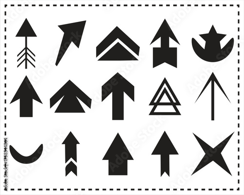Minimal And Flat  Directions Arrows Icon Sets
