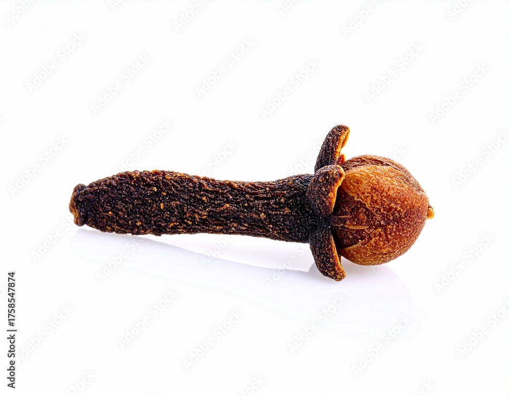 Obraz premium dried clove spice isolated on white background. clipping path