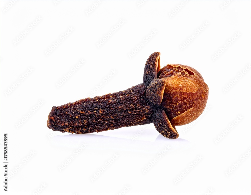 Obraz premium dried clove spice isolated on white background. clipping path