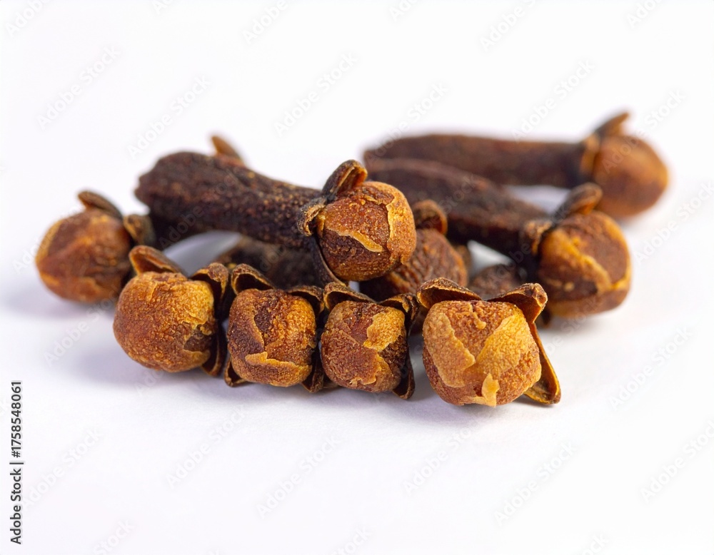 Obraz premium dry cloves on white background 