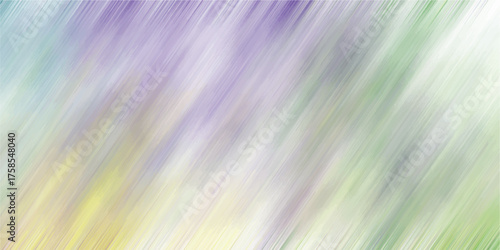 Vibrant abstract background with blended diagonal brush strokes in a harmonious palette of purple, green, yellow, and white, evoking a sense of artistic expression
