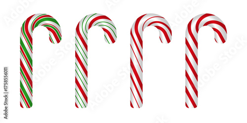 Winter merry festive candy cane peppermint lollypop decoration