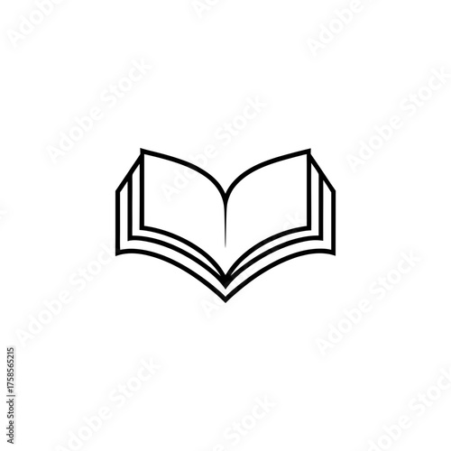 Outline drawing of a briefcase bag on transparent background