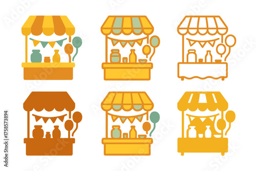 Festive Logo Variations. Community celebrations (local festivals, public events). Set Logo of Community celebrations (local festivals, public events): Craft