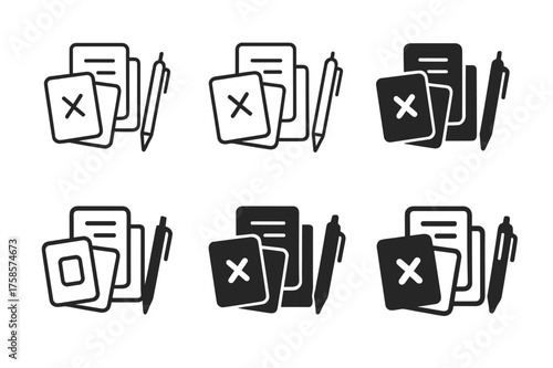 Conflict Resolution Logos. Navigating conflicts with friends. Set Logo of Navigating conflicts with friends: Conflict-resolution toolkit (cards, pen, guide).