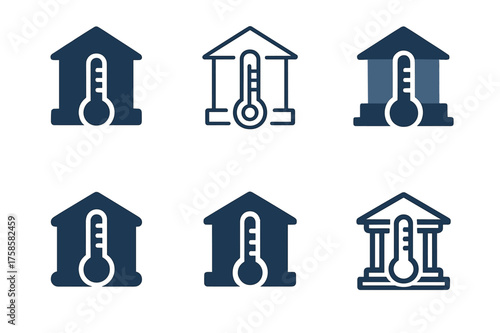 Savings Logo Variations. Using bank accounts to accumulate savings. Set Logo of Using bank accounts to accumulate savings: Savings goal thermometer (progress