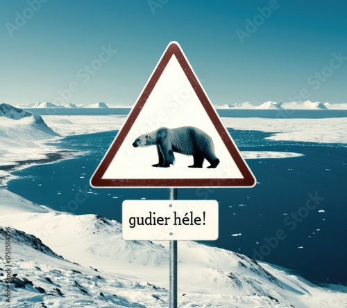 warning sign on the road