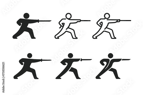 Tai Chi Serenity. A person practicing tai chi in a serene park, surrounded by greenery. Set Logo of A person practicing tai chi in a serene park, surrounded by