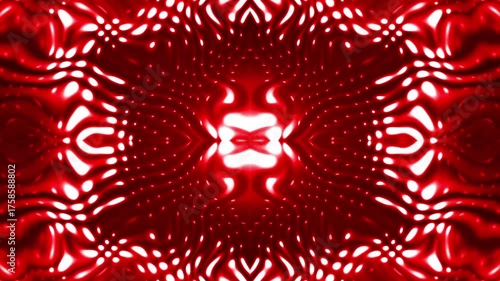 Abstract looping 4k video. Kaleidoscope wavy psychedelic background