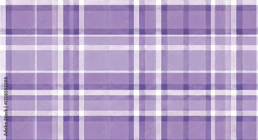 Fototapeta premium Purple Plaid Pattern Design Seamless Texture Background