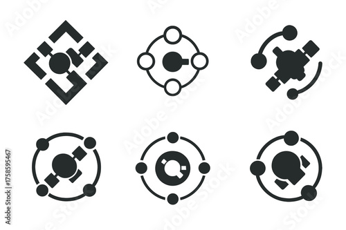 Harmonized Logo Variations. Managing project teams in different industries. Set Logo of Managing project teams in different industries: Aerospace systems