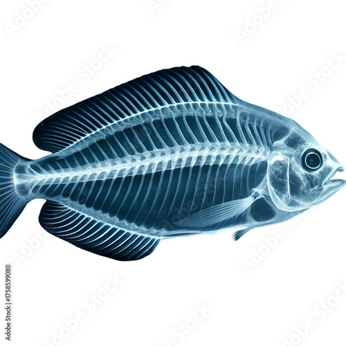 fish on a black background