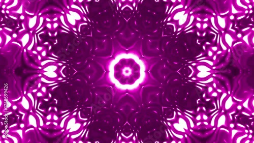 Abstract looping 4k video. Kaleidoscope wavy psychedelic background