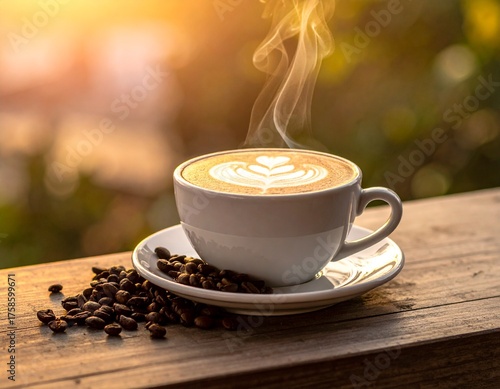 cup of cappuccino coffee