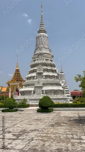 Estupa del Rey Ang Duong en el Palacio Real de Phnom Penh, Camboya
