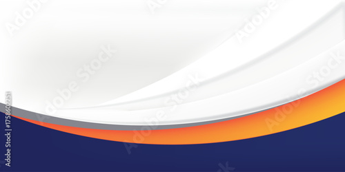 modern blue and orange business presentation template