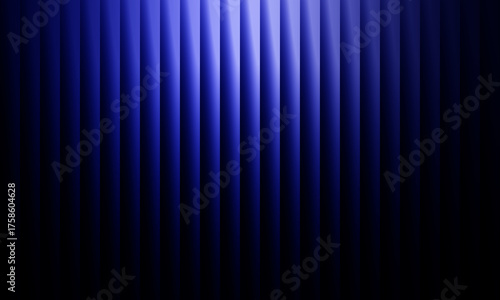 Abstract blue vertical stripes gradient backdrop with subtle spotlight effect