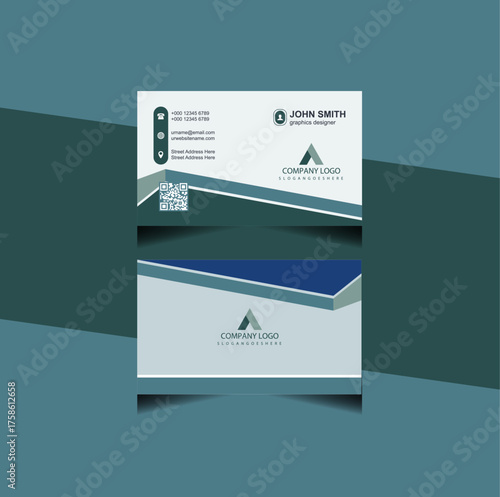 Vertical Corporate Business Card