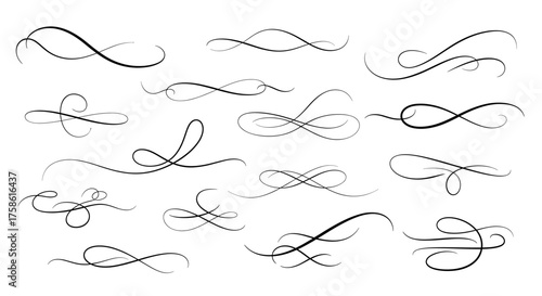 Elegant flourish designs offer endless creative possibilities for wedding invitations, branding elements, and sophisticated design projects to enhance any style