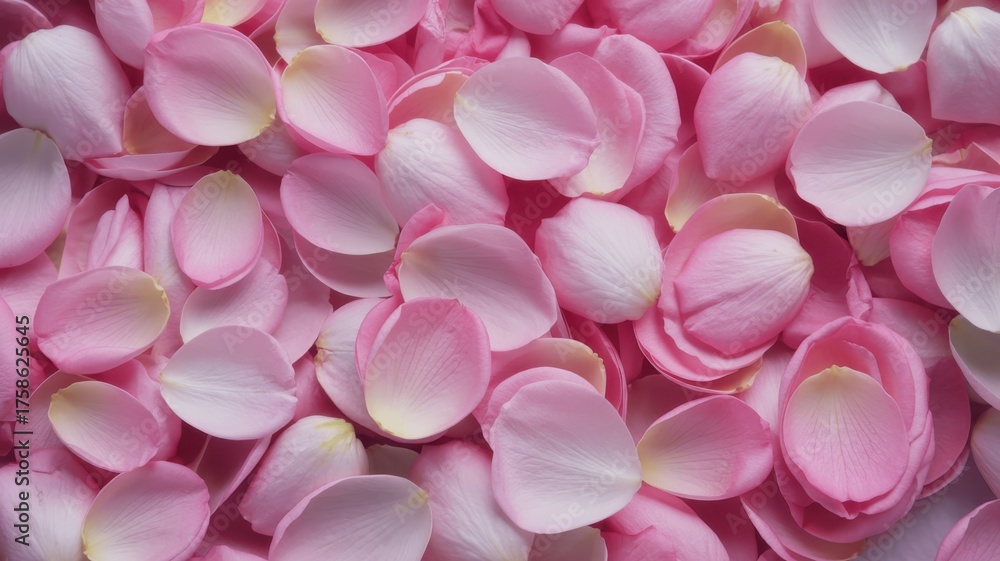 Obraz premium Beautiful pink rose petals background, perfect for romantic occasions and events