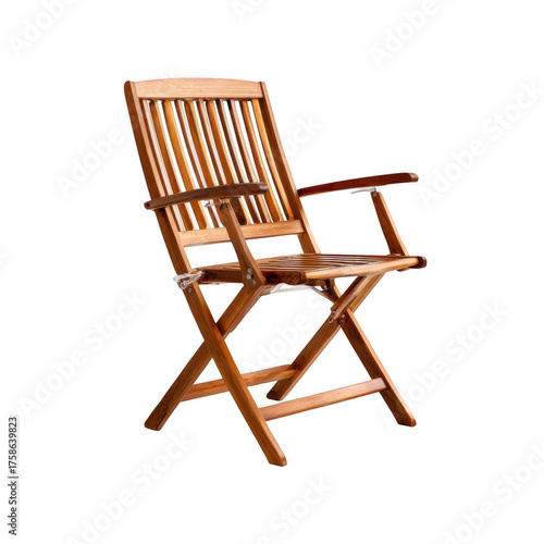  Outdoor wooden folding chair [Transparent Background PNG]. 
