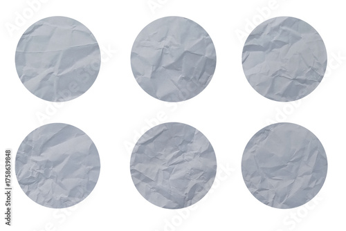 Round Shape Sticker Mockup For PSD Template 