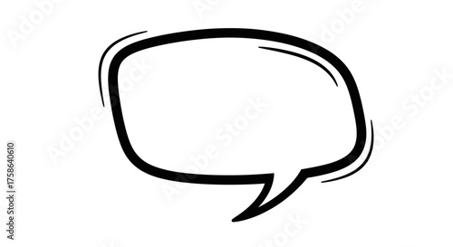 Speech Bubble Icon Blank Dialogue Balloon for Communication and Messaging Design