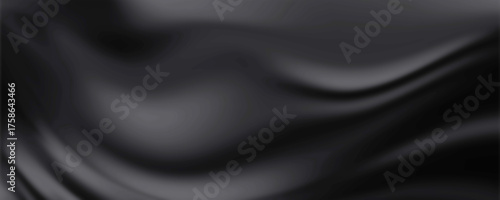 black satin fabric pleated background