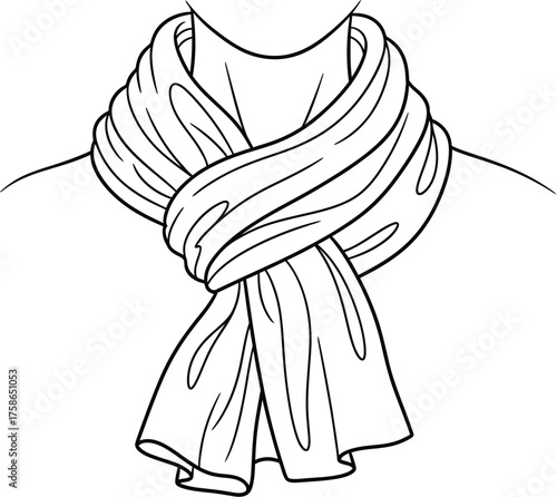 Scarf neckwear fashion accessory clothing style winter warmth protection elegance art