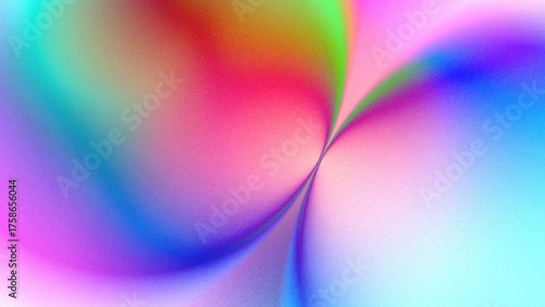 abstract bubble colorful background, Multicolor Abstract Swirl Gradient with Film Grain Texture,Glass Dispersion
