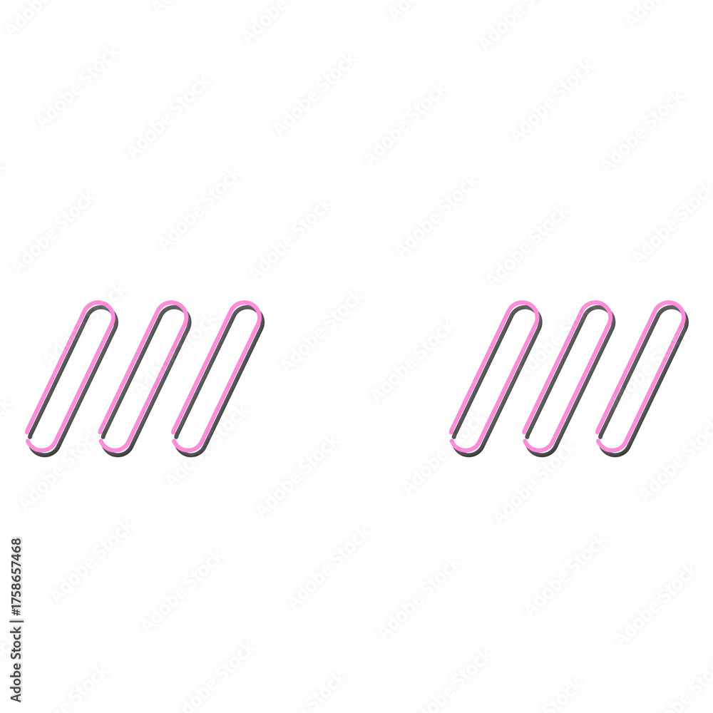 Fototapeta premium ネオン感情表現 照れるイラスト ピンク