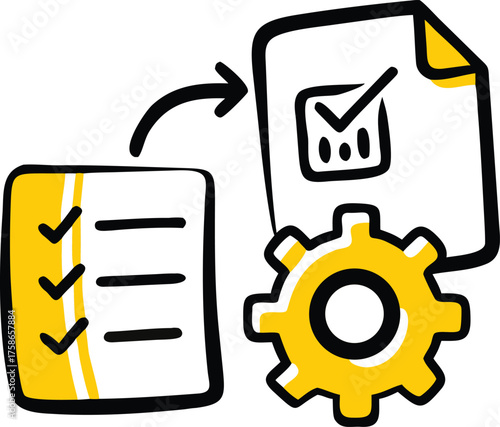 project management workflow icons .eps