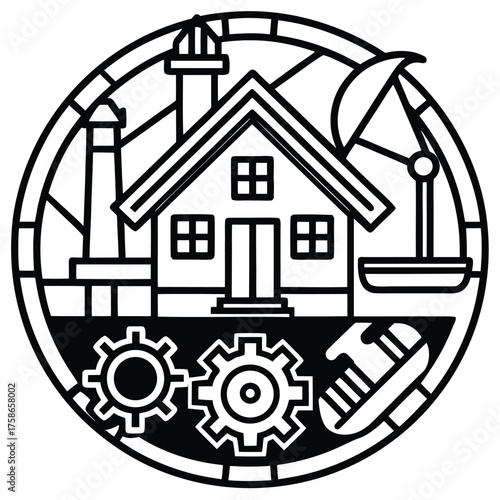 renovation and engineering line icons .eps