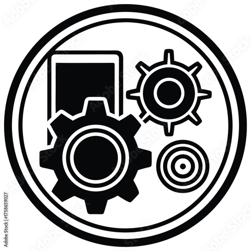 settings  preferences  and configuration icon set .eps