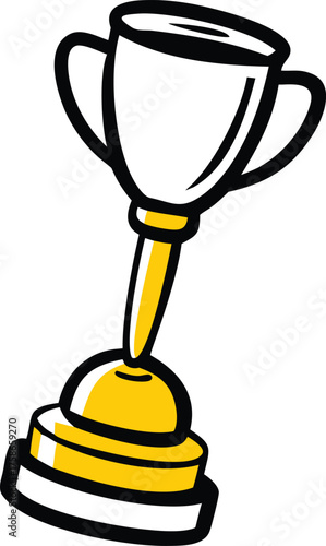 silver plunger as a trophy  comical award for wors.eps
