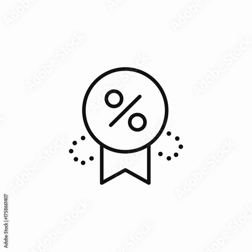 discount offer badge icon sign vector