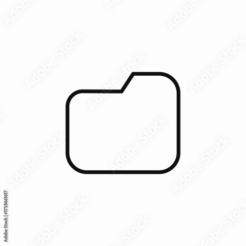 empty folder directory icon sign vector