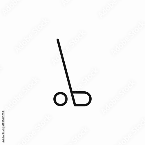 golf club ball icon sign vector