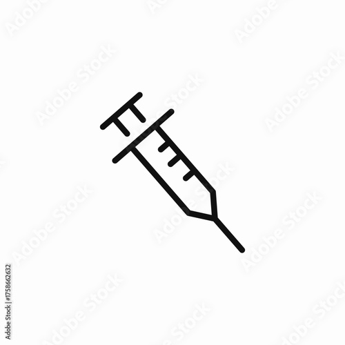 injection needle syringe icon sign vector