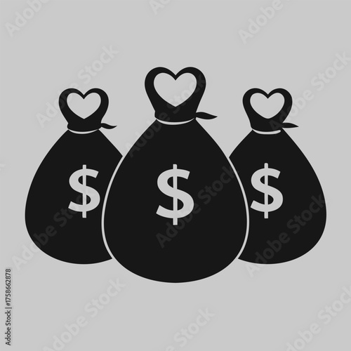 money bag with money