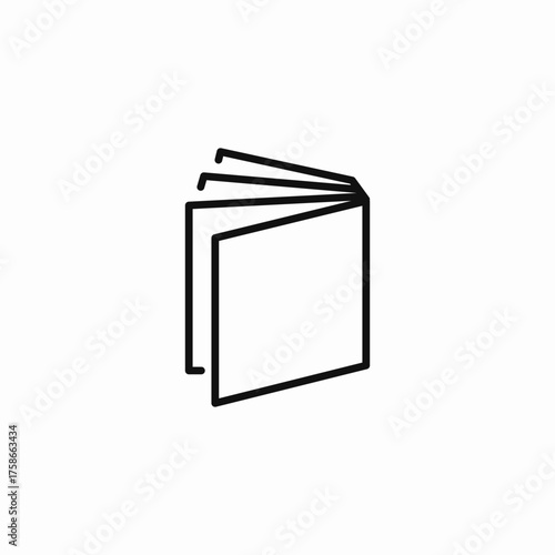 open book pages icon sign vector